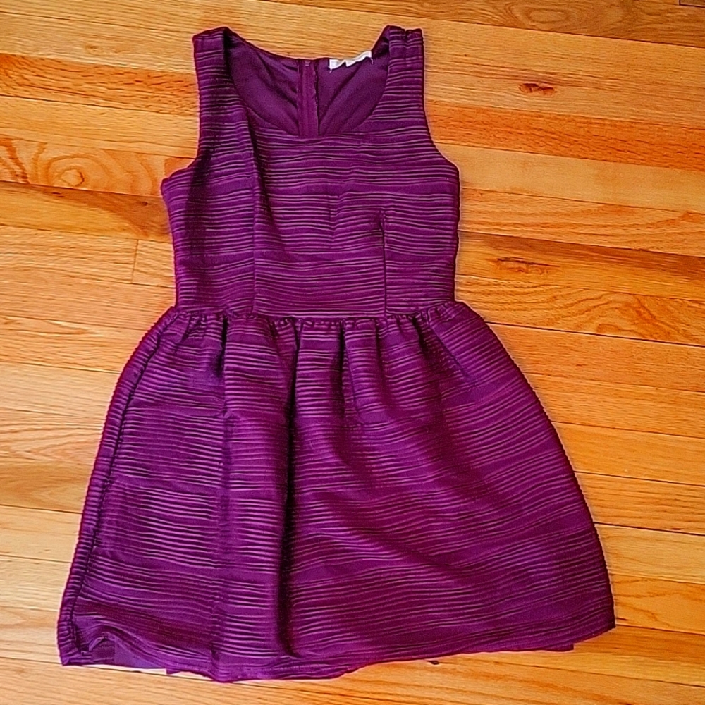 Burgundy dress